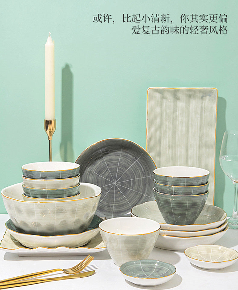 Nordic Light Luxury Kitchenware Set Ceramic Nonstick Cookware Set